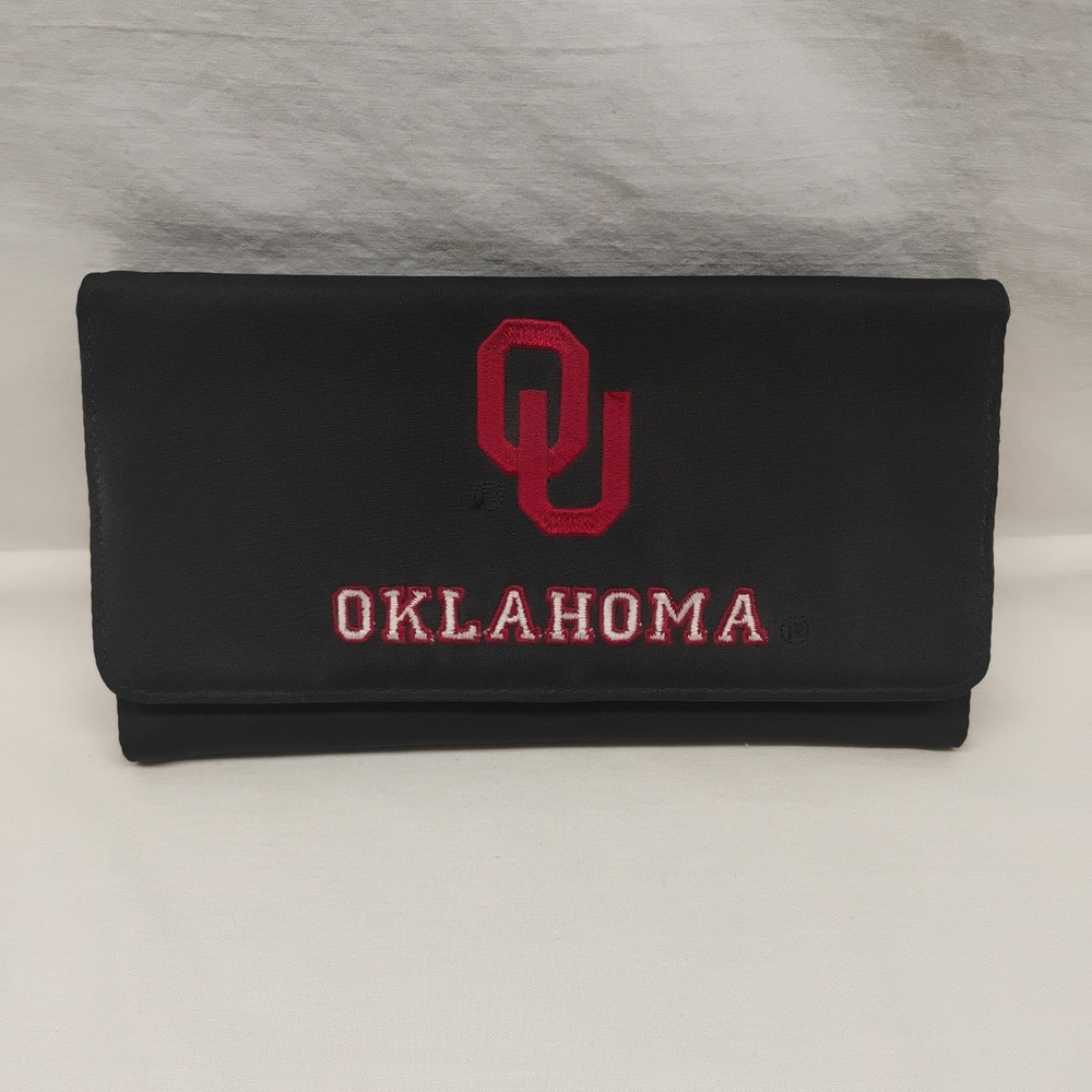 Oklahoma University Boomer Sooners OU Women's Checkbook Wallet Sandol